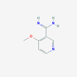 molecular formula C7H9N3O B13128701 4-Methoxynicotinimidamide 