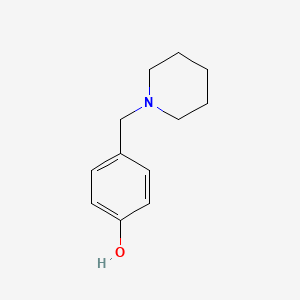 molecular formula C12H17NO B1312872 4-(Piperidin-1-ylmethyl)phenol CAS No. 73152-41-7