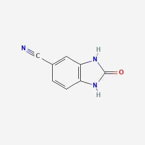 B1312881 2-oxo-2,3-dihydro-1H-benzimidazole-5-carbonitrile CAS No. 221289-88-9