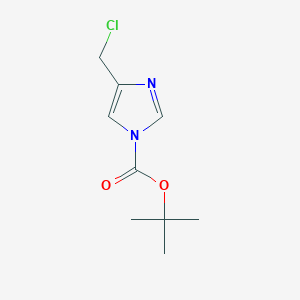 molecular formula C9H13ClN2O2 B1312883 TERT-BUTYL 4-(CHLOROMETHYL)-1H-IMIDAZOLE-1-CARBOXYLATE CAS No. 500782-71-8