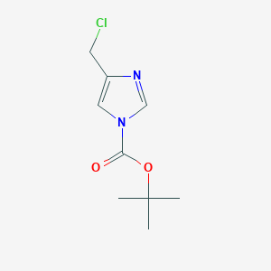 molecular formula C9H13ClN2O2 B1312883 Tert-butyl 4-(chloromethyl)imidazole-1-carboxylate CAS No. 500782-71-8