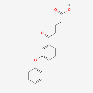 molecular formula C17H16O4 B1312889 5-Oxo-5-(3-phenoxyphenyl)valeric acid CAS No. 871127-75-2