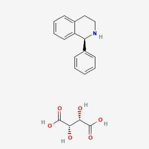 molecular formula C19H21NO6 B1312890 (S)-1,2,3,4-Tetrahydro-1-phenylisoquinoline D-(-)-tartrate CAS No. 869884-00-4