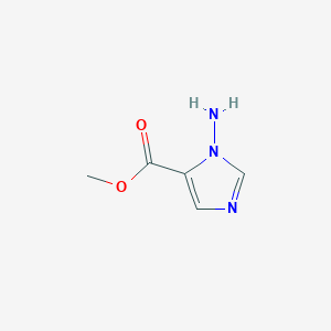 molecular formula C5H7N3O2 B1312892 methyl 1-amino-1H-imidazole-5-carboxylate CAS No. 865444-80-0