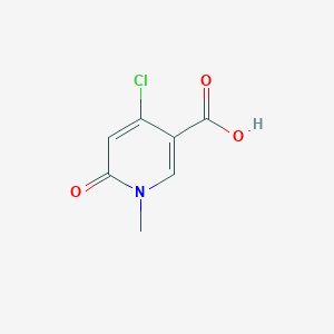 molecular formula C7H6ClNO3 B1312893 4-Chloro-1-methyl-6-oxo-1,6-dihydropyridine-3-carboxylic acid CAS No. 821791-59-7