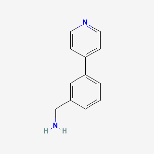 molecular formula C12H12N2 B1312901 (3-(Pyridin-4-yl)phenyl)methanamine CAS No. 864069-25-0