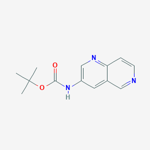 molecular formula C13H15N3O2 B13129027 tert-Butyl1,6-naphthyridin-3-ylcarbamate 