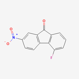 molecular formula C13H6FNO3 B13129058 5-Fluoro-2-nitro-9h-fluoren-9-one CAS No. 7148-56-3
