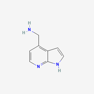 molecular formula C8H9N3 B1312906 (1H-吡咯并[2,3-b]吡啶-4-基)甲胺 CAS No. 888498-07-5