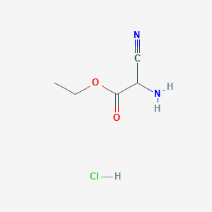 molecular formula C5H9ClN2O2 B1312907 Ethyl 2-amino-2-cyanoacetate hydrochloride CAS No. 901776-89-4