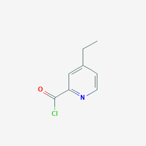 molecular formula C8H8ClNO B13129076 4-Ethylpyridine-2-carbonyl chloride CAS No. 640296-11-3