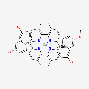 molecular formula C52H40CuN4O4+2 B13129098 Bis[2,9-bis(4-methoxyphenyl)-1,10-phenanthroline-N1,N10]copper 