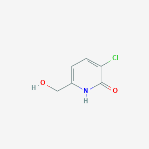 molecular formula C6H6ClNO2 B13129117 3-Chloro-6-(hydroxymethyl)pyridin-2(1H)-one 