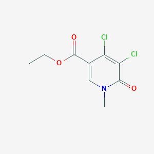 molecular formula C9H9Cl2NO3 B1312916 Ethyl 4,5-dichloro-1-methyl-6-oxo-1,6-dihydropyridine-3-carboxylate CAS No. 853105-72-3