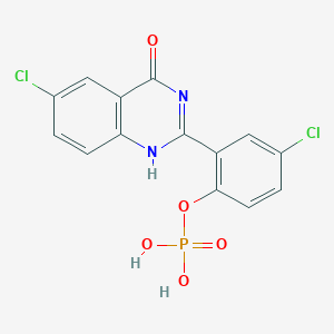 molecular formula C14H9Cl2N2O5P B131292 Elf 97 CAS No. 147394-94-3