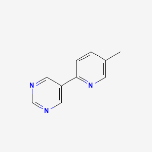 molecular formula C10H9N3 B1312942 5-(5-甲基吡啶-2-基)嘧啶 CAS No. 341503-03-5