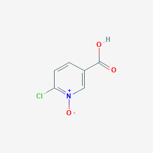 molecular formula C6H4ClNO3 B1312943 3-吡啶甲酸，6-氯-，1-氧化物 CAS No. 90327-03-0