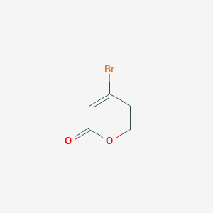 molecular formula C5H5BrO2 B13129485 4-Bromo-5,6-dihydro-2H-pyran-2-one 
