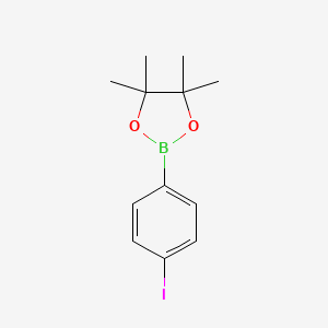 B1312956 2-(4-Iodophenyl)-4,4,5,5-tetramethyl-1,3,2-dioxaborolane CAS No. 73852-88-7