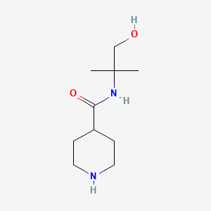 molecular formula C10H20N2O2 B1312961 N-(1-羟基-2-甲基丙烷-2-基)哌啶-4-甲酰胺 CAS No. 40051-33-0