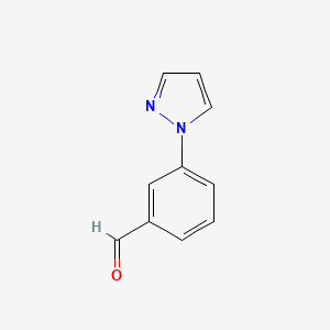 molecular formula C10H8N2O B1312962 3-(1h-Pyrazol-1-yl)benzaldehyde CAS No. 852227-92-0