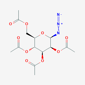 molecular formula C14H19N3O9 B1312963 2,3,4,6-Tetra-O-acetyl-b-D-mannopyranosyl azide CAS No. 65864-60-0