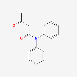 molecular formula C16H15NO2 B13129710 Acetoacetyldiphenylamine CAS No. 2540-31-0
