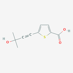 molecular formula C10H10O3S B1312976 5-(3-hydroxy-3-methylbut-1-yn-1-yl)thiophene-2-carboxylic acid CAS No. 886505-51-7