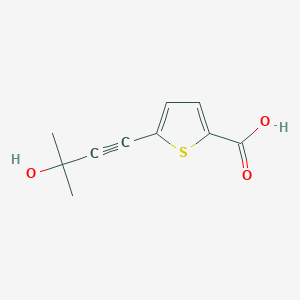 molecular formula C10H10O3S B1312976 5-(3-Hydroxy-3-methylbut-1-ynyl)thiophene-2-carboxylic acid CAS No. 886505-51-7