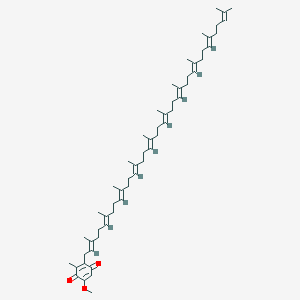 molecular formula C58H88O3 B13129814 2-[(2E,6E,10E,14E,18E,22E,26E,30E,34E)-3,7,11,15,19,23,27,31,35,39-decamethyltetraconta-2,6,10,14,18,22,26,30,34,38-decaenyl]-5-methoxy-3-methylcyclohexa-2,5-diene-1,4-dione 