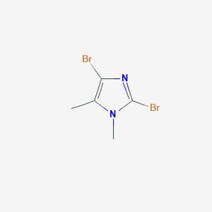molecular formula C5H6Br2N2 B1312982 2,4-Dibromo-1,5-dimethyl-1H-imidazole CAS No. 850429-57-1