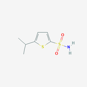 molecular formula C7H11NO2S2 B13129879 5-Isopropylthiophene-2-sulfonamide 