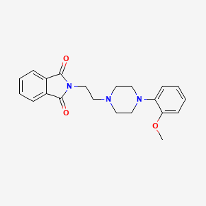 molecular formula C21H23N3O3 B1312997 2-(2-(4-(2-Methoxyphenyl)piperazin-1-yl)ethyl)isoindoline-1,3-dione CAS No. 99718-67-9