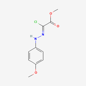 molecular formula C10H11ClN2O3 B1312999 乙酸，氯代((4-甲氧基苯基)肼基)-，甲酯 CAS No. 70736-27-5