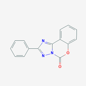 molecular formula C15H9N3O2 B131301 2-Phenyl-1,2,4-triazolo(1,5-c)(1,3)benzoxazin-5-one CAS No. 158120-42-4