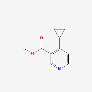 molecular formula C10H11NO2 B13130142 Methyl 4-cyclopropylnicotinate 