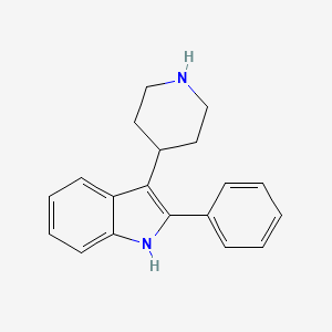 molecular formula C19H20N2 B1313023 2-苯基-3-(哌啶-4-基)-1H-吲哚 CAS No. 221109-26-8