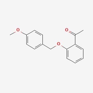 molecular formula C16H16O3 B1313027 1-{2-[(4-Methoxybenzyl)oxy]phenyl}ethanone CAS No. 371258-91-2
