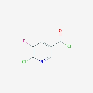 molecular formula C6H2Cl2FNO B13130302 6-Chloro-5-fluoronicotinoyl chloride CAS No. 78686-85-8