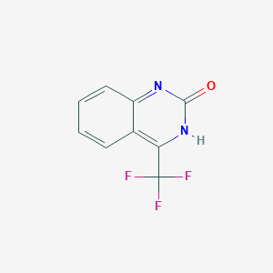 molecular formula C9H5F3N2O B13130328 4-Trifluoromethylquinazolin-2-one 