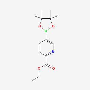molecular formula C14H20BNO4 B1313038 5-(4,4,5,5-四甲基-1,3,2-二氧杂硼环-2-基)吡啶甲酸乙酯 CAS No. 741709-57-9