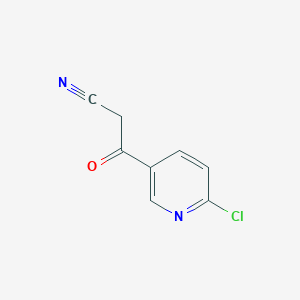 molecular formula C8H5ClN2O B1313042 3-(6-氯吡啶-3-基)-3-氧代丙腈 CAS No. 314267-78-2