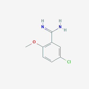 molecular formula C8H9ClN2O B1313056 5-Chloro-2-methoxybenzenecarboximidamide CAS No. 164670-74-0