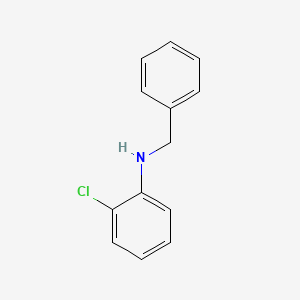molecular formula C13H12ClN B1313059 Benzenemethanamine, N-(2-chlorophenyl)- CAS No. 98018-66-7