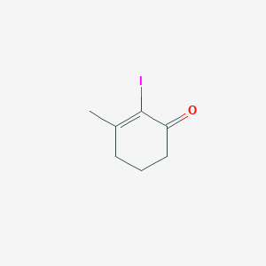 molecular formula C7H9IO B1313060 2-Cyclohexen-1-one, 2-iodo-3-methyl- CAS No. 140710-03-8
