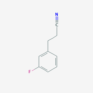 molecular formula C9H8FN B1313067 3-(3-Fluorophenyl)propanenitrile CAS No. 25468-87-5