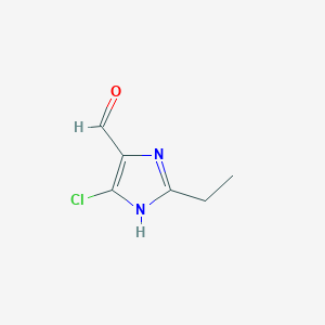 molecular formula C6H7ClN2O B1313068 5-chloro-2-ethyl-1H-imidazole-4-carbaldehyde CAS No. 145824-12-0
