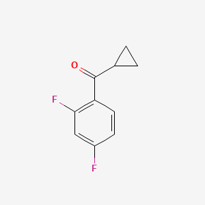 molecular formula C10H8F2O B1313072 环丙基 2,4-二氟苯基酮 CAS No. 60131-34-2