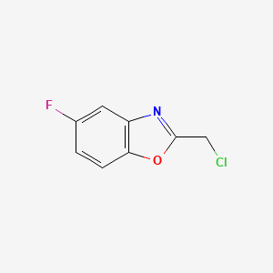 molecular formula C8H5ClFNO B1313073 2-(氯甲基)-5-氟-1,3-苯并噁唑 CAS No. 143708-35-4