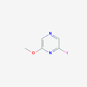 molecular formula C5H5IN2O B1313075 2-碘-6-甲氧基吡嗪 CAS No. 58139-03-0